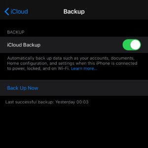 iCloud Backup