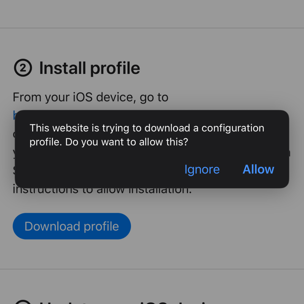 ios 10 beta software profile install